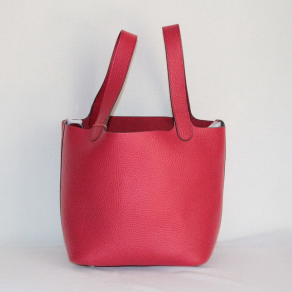 Fake & Replica Hermes Picotin Double Shoulder Bag Red 509060